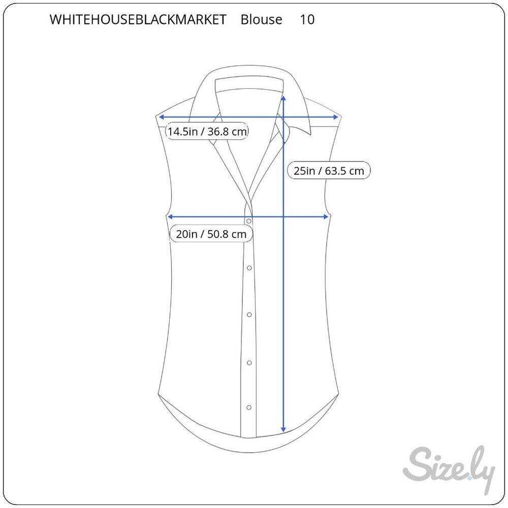 White House Black Market Ivory V-Neck Blouse - Picture 5 of 7